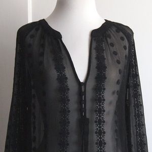Embroidered Silk Blouse